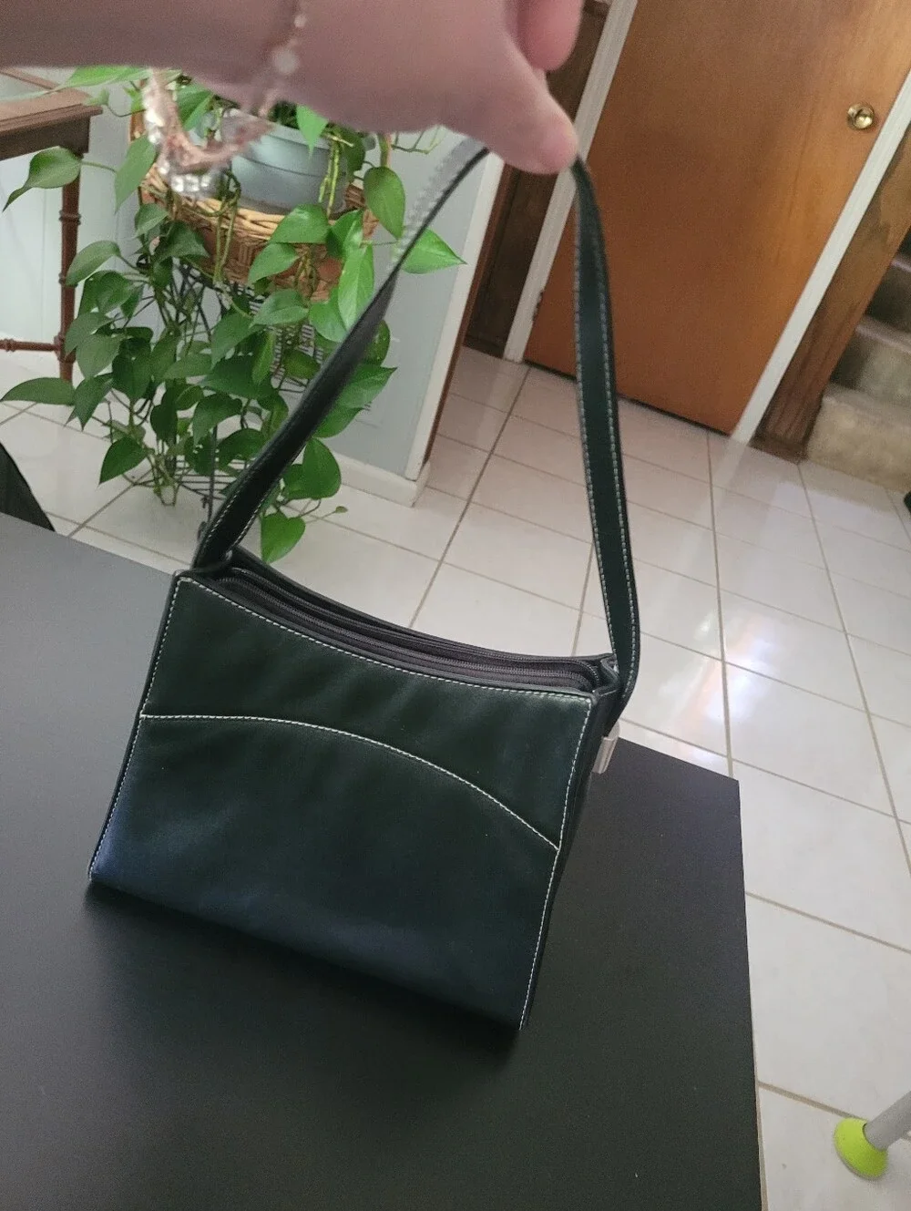Ralph Lauren Black Leather Handbag